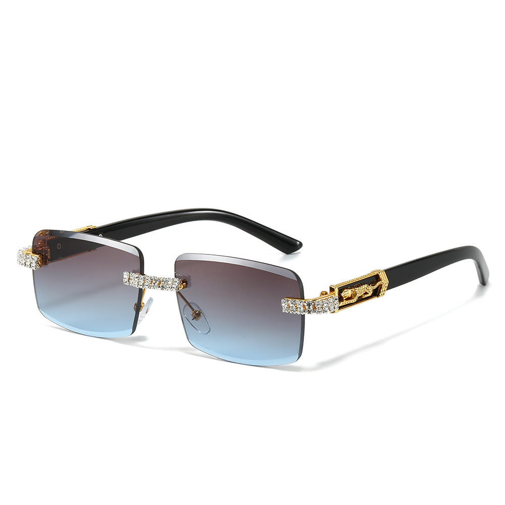 Decorative Square Frame Fashion Sunglasses Bowlift