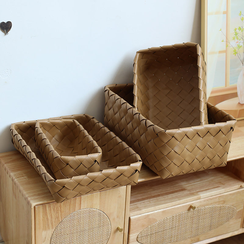 Handwoven Storage Tray Bowlift
