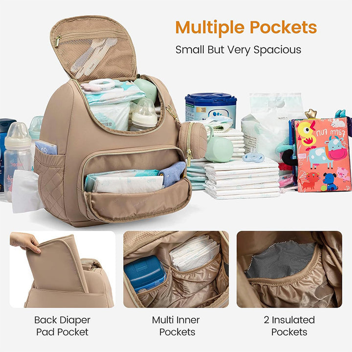 Elegant Quilted Backpack with Practical Compartments Bowlift