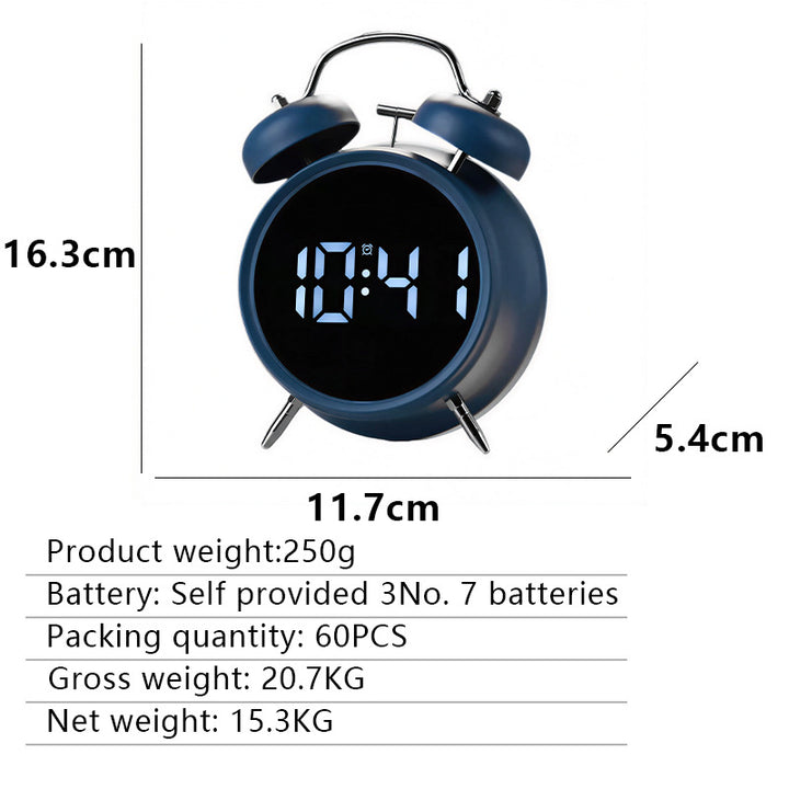 Digital Radio Alarm Clock in Modern Design Bowlift