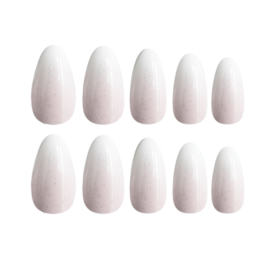 Glamorous Ombre Glitter Nail Extensions Bowlift