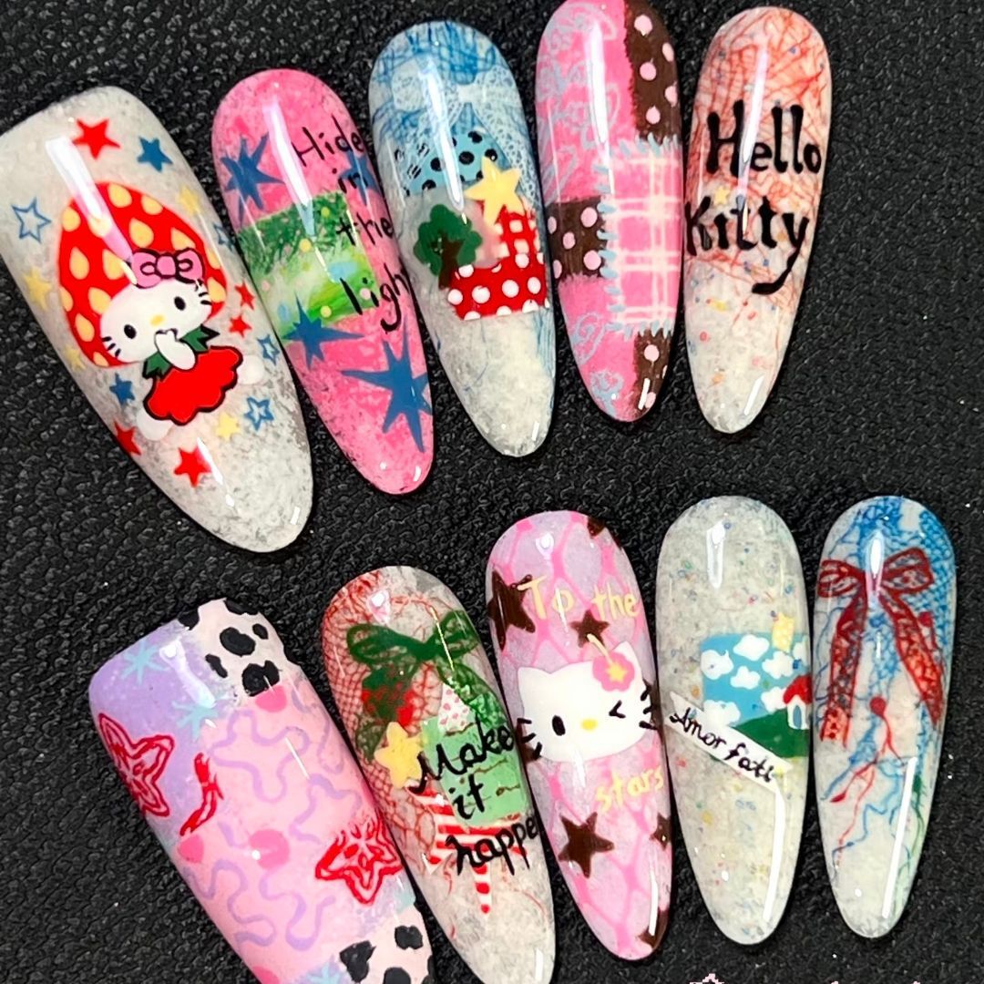 Artistic Stiletto Nail Set Bowlift