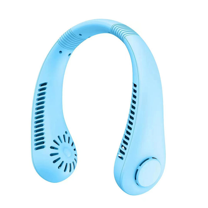 Cooling hands-free wearable neck fan with brushless motors and USB-C rechargeable Bowlift