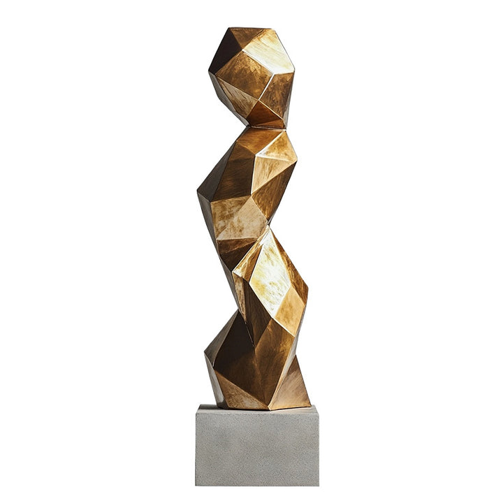 Modern Abstract Twisted Sculpture