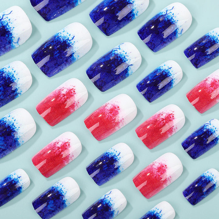 Art nails in creative gradient colors Bowlift