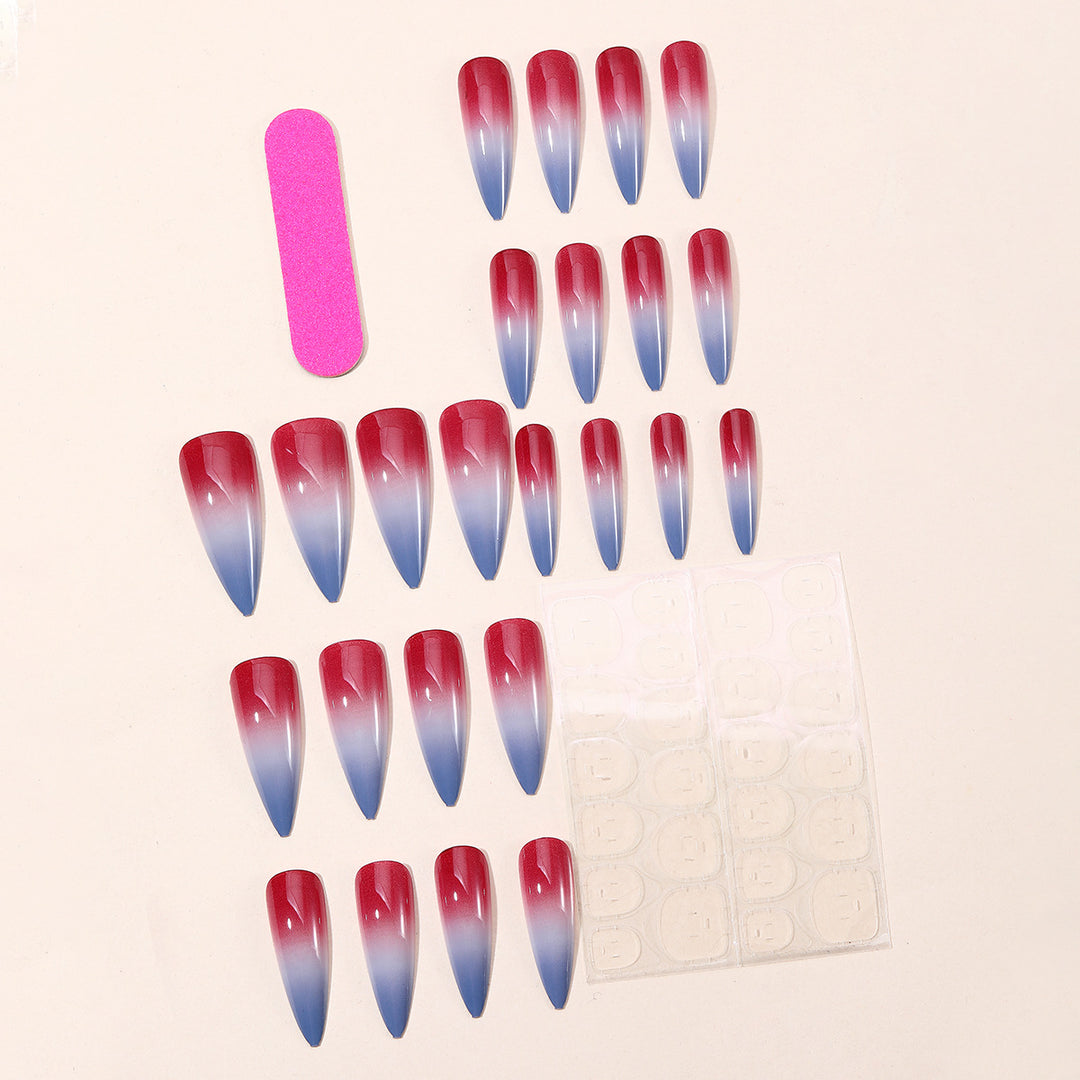 Ombré Stiletto Nail Art Extensions Bowlift