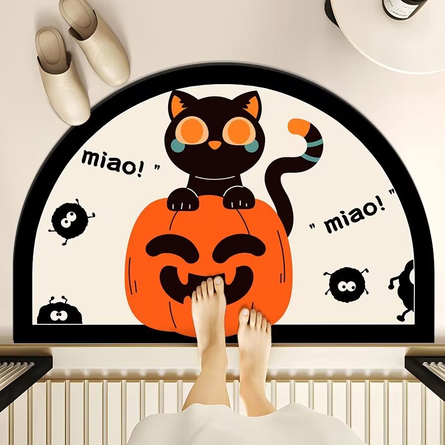 Fun Cat-Themed Bathroom Mat Bowlift
