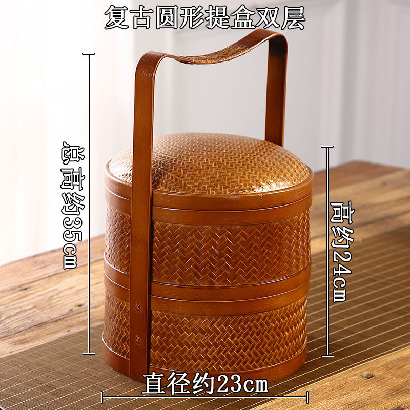 Women Vintage Storage Basket Bowlift