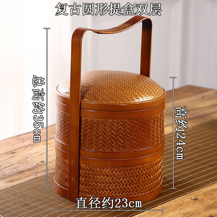Women Vintage Storage Basket Bowlift