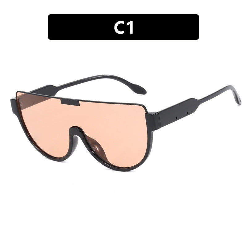 Women's futuristic sports sunglasses with high-gloss frame Bowlift