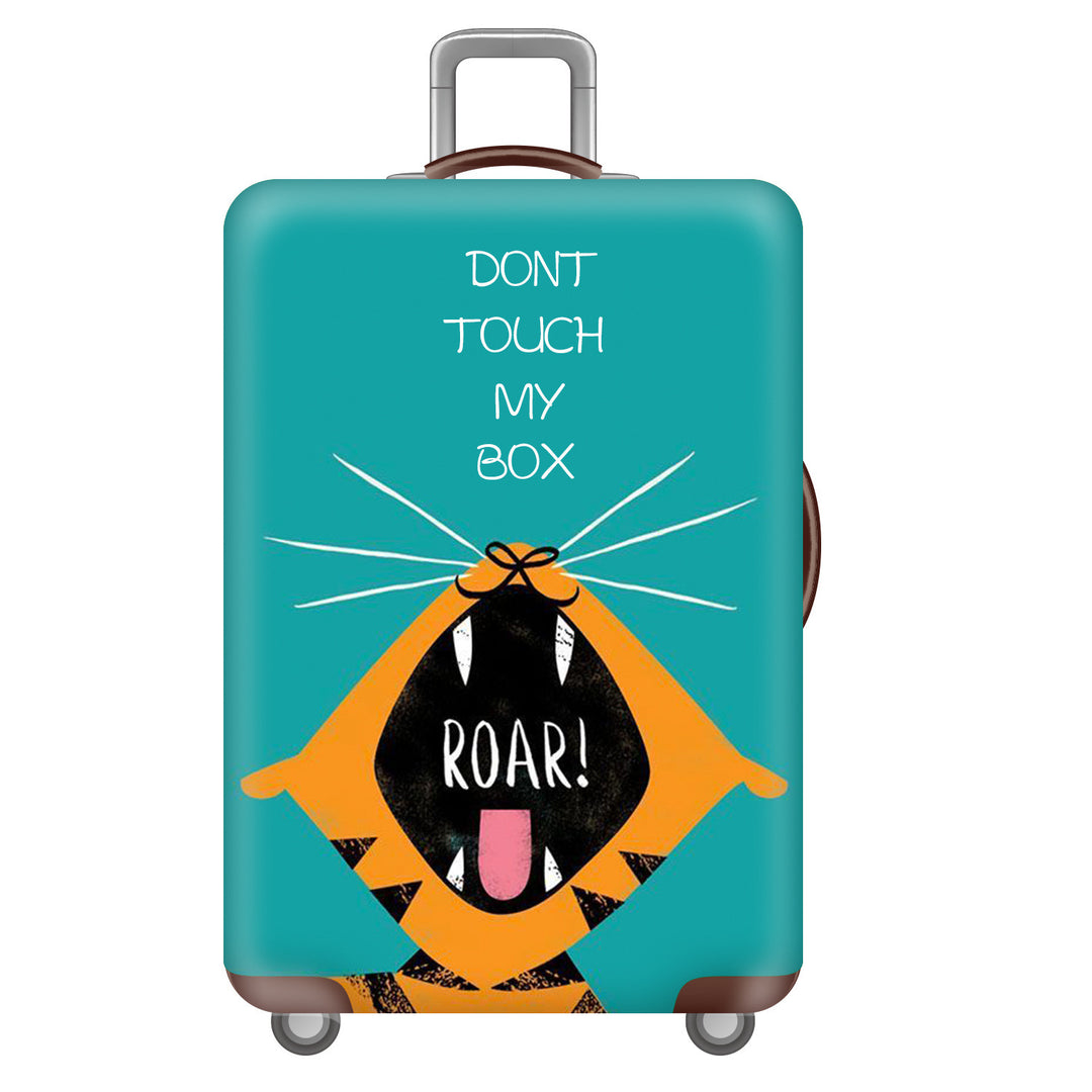 Unisex non-elastic suitcase cover with tropical leaf pattern, stretch protective cover for hard shell and soft case Bowlift