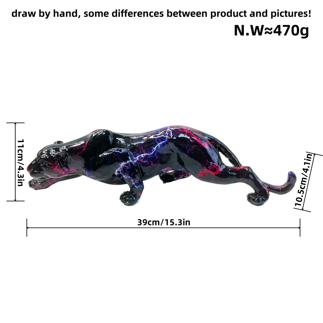 Artful Panther Sculpture Handmade Bowlift