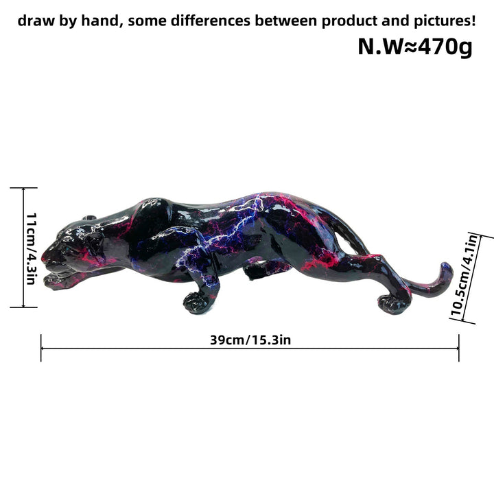 Artful Panther Sculpture Handmade Bowlift