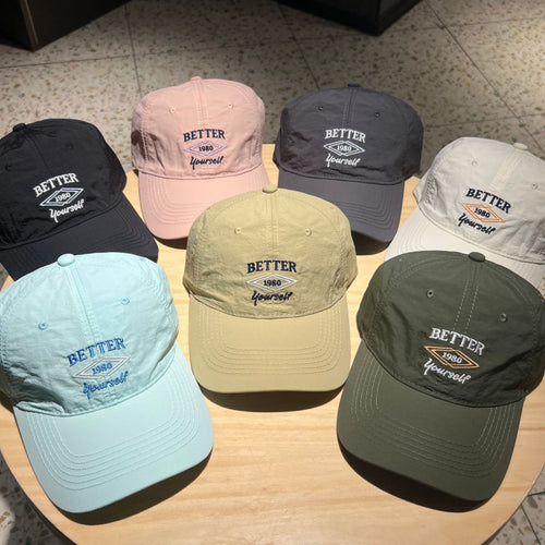Men's Adjustable Cotton Embroidered Baseball Cap Bowlift