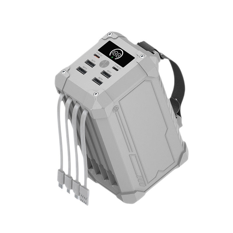Portable multifunctional power bank with four USB ports and digital display Bowlift