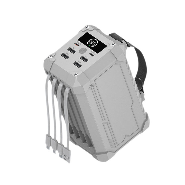 Portable multifunctional power bank with four USB ports and digital display Bowlift