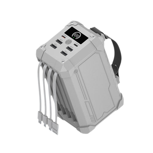 Portable multifunctional power bank with four USB ports and digital display Bowlift