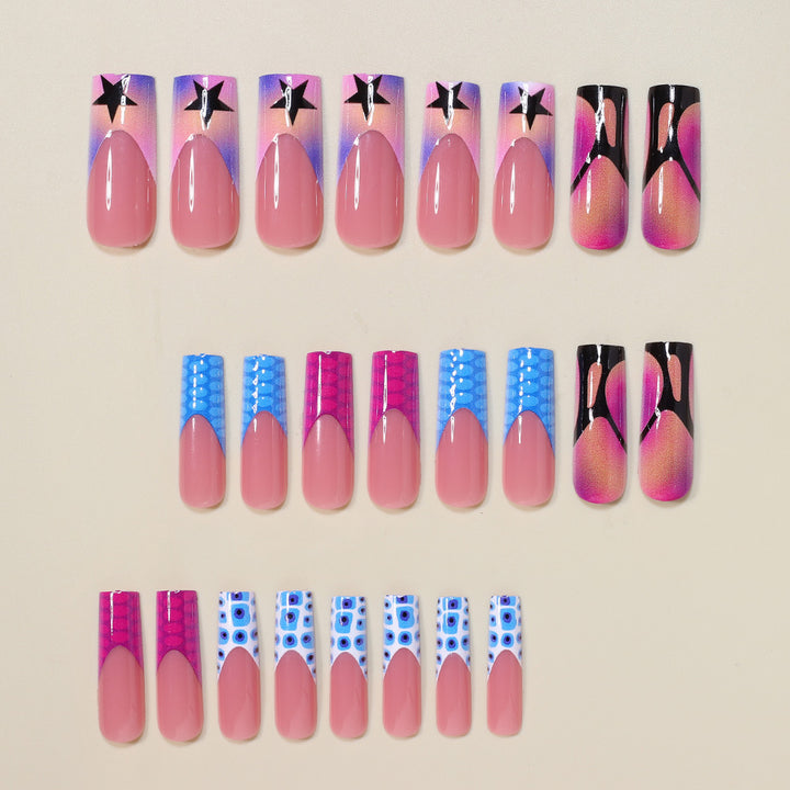 Artistic Press-On Nail Art Extensions Bowlift