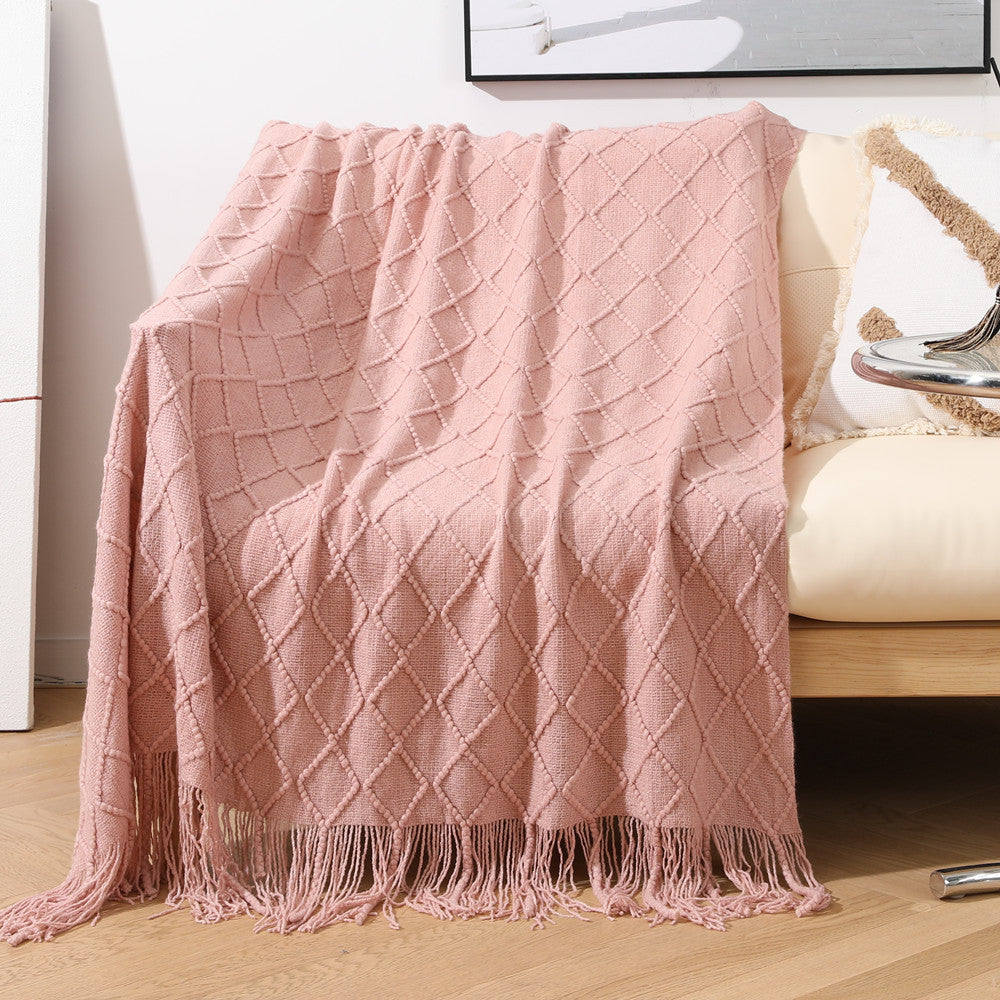 Cozy Textured Throw Blanket