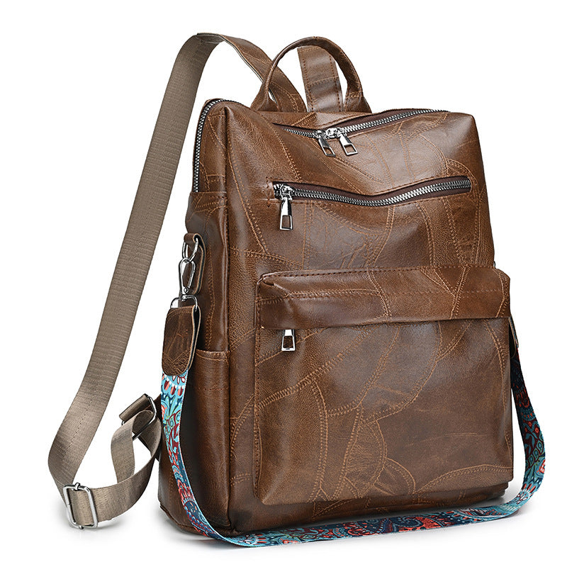 Stylish Leather Backpack Bowlift
