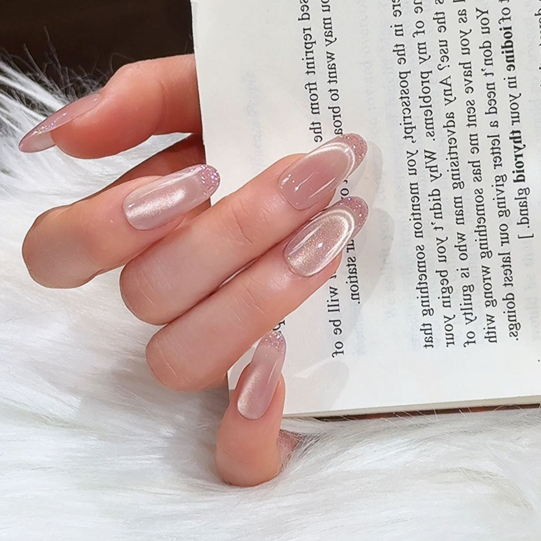 Elegant Gradient Press-On Nails Bowlift