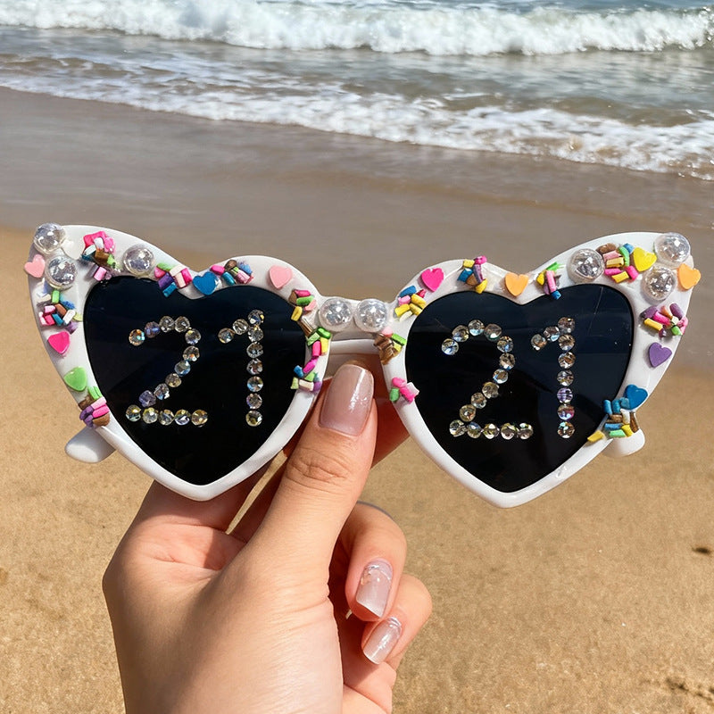 Fun Heart-Shaped Celebration Sunglasses Bowlift
