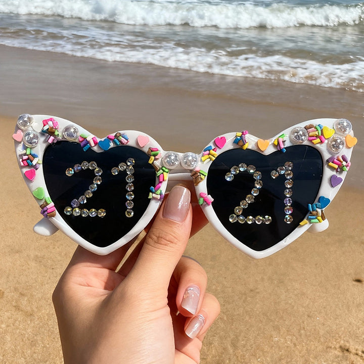 Fun Heart-Shaped Celebration Sunglasses Bowlift