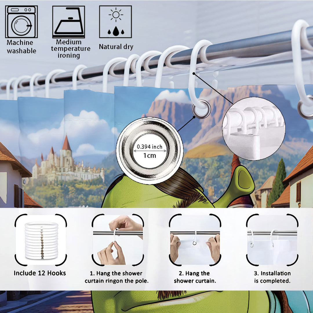Cartoon Character Bathroom Decor Set Bowlift