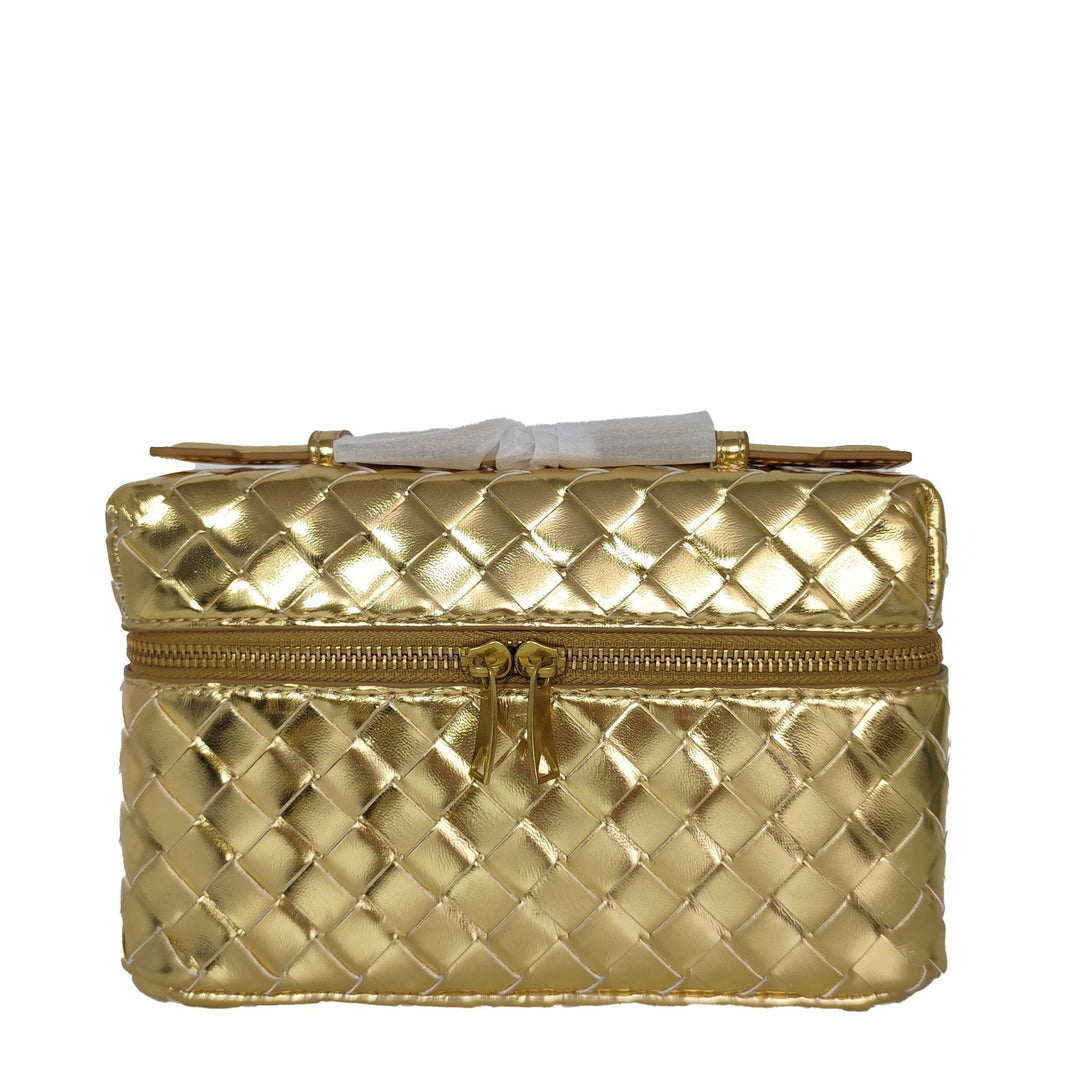 Structured Woven Satchel Bag Bowlift