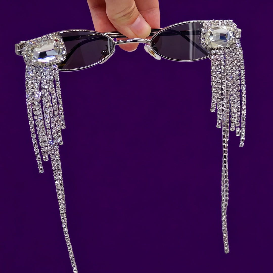 Women's Fashion Sunglasses with Sparkling Jewelry Detail Bowlift
