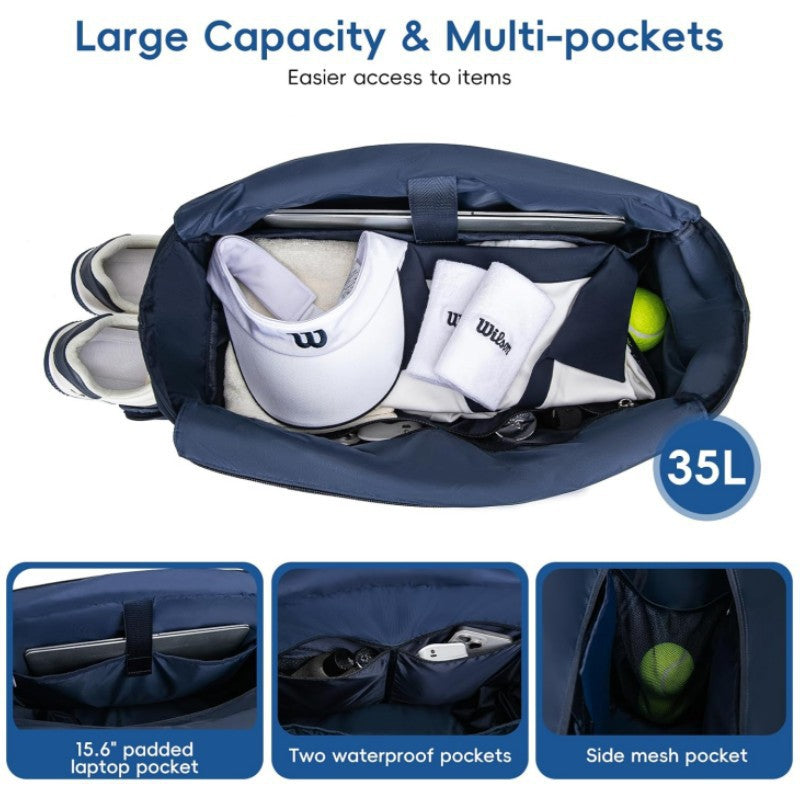 Quilted Tennis Gear Tote Bowlift