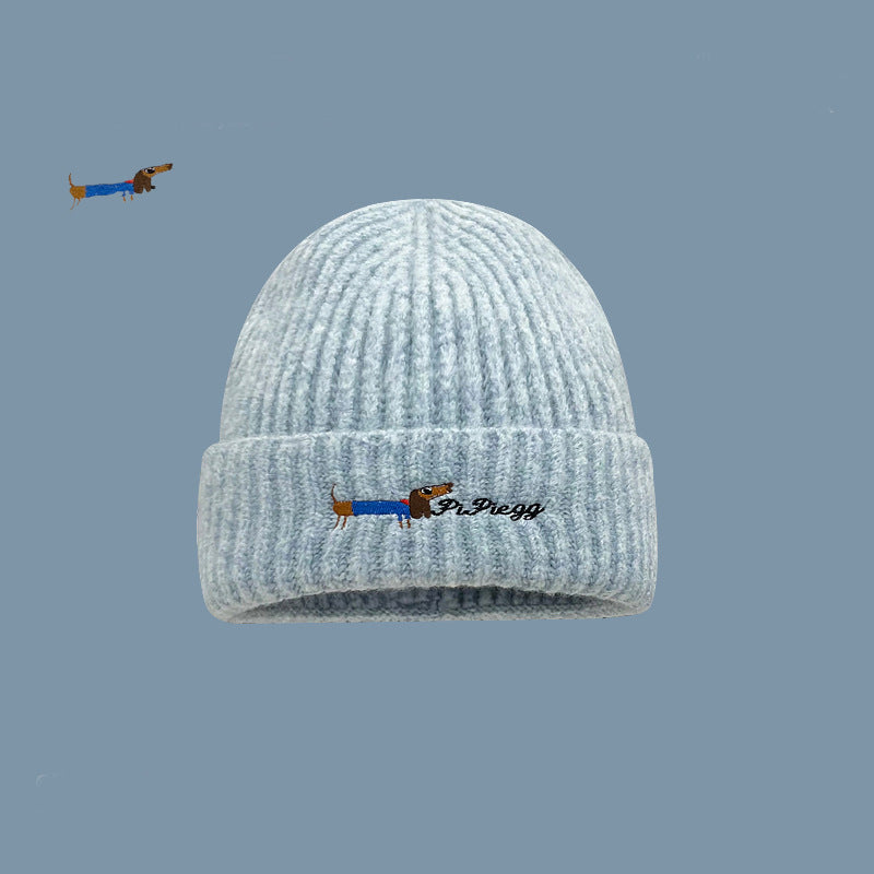 Knitted Dog-Themed Beanie
