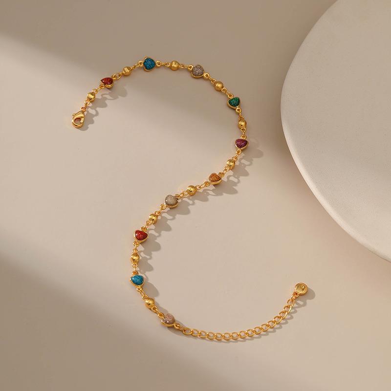 Heart Charm Anklet Bowlift