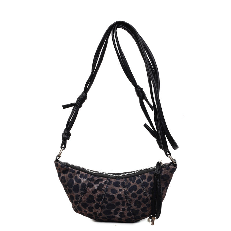 Casual Leopard Print Hobo Bag Bowlift
