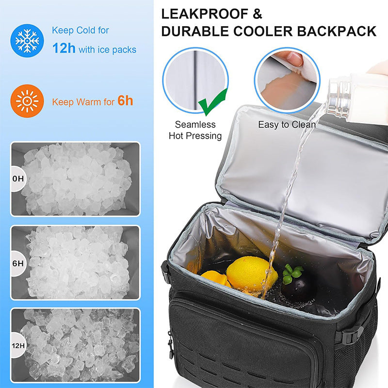 Multifunctional Tactical Backpack with Water Bottle Holder Bowlift