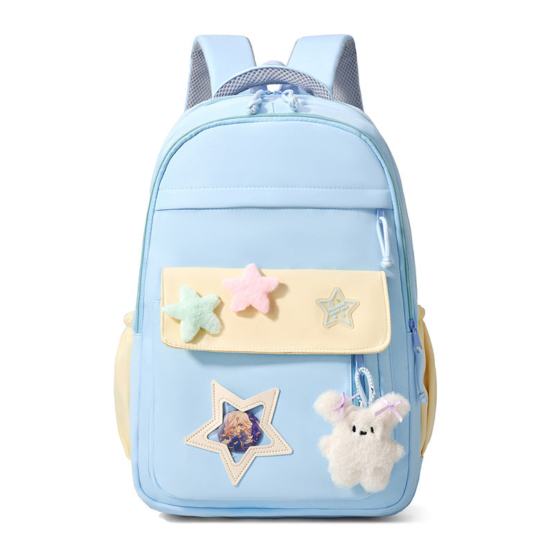 Fashionable backpack with unique applications Bowlift