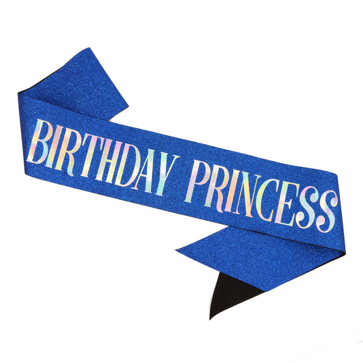 Women's Birthday Sash with Glitter Design Bowlift