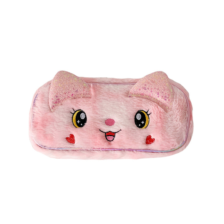 Plush Animal-Themed Pencil Case Bowlift