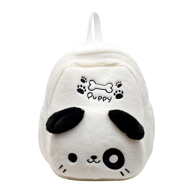 Plush Backpack in Cute Dog Design Bowlift