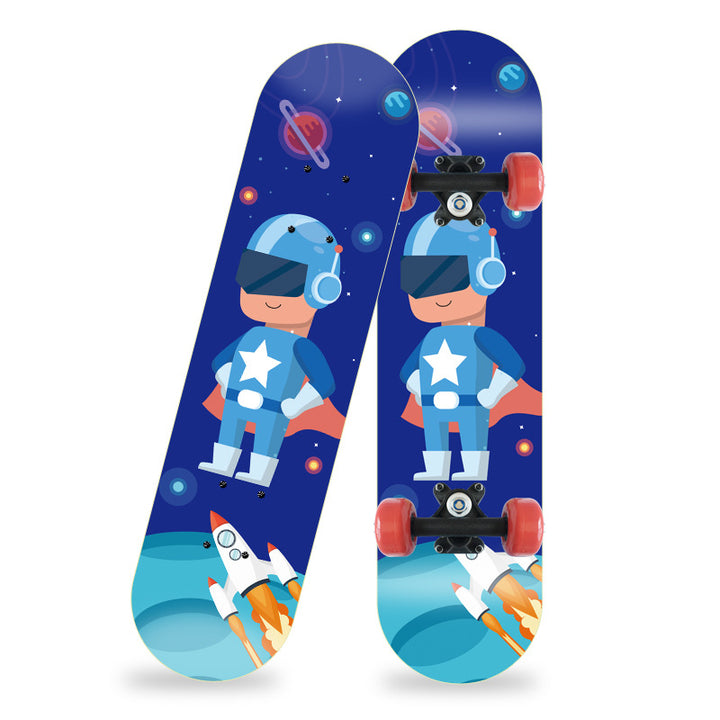 Cartoon-Inspired Mini Skateboard Bowlift
