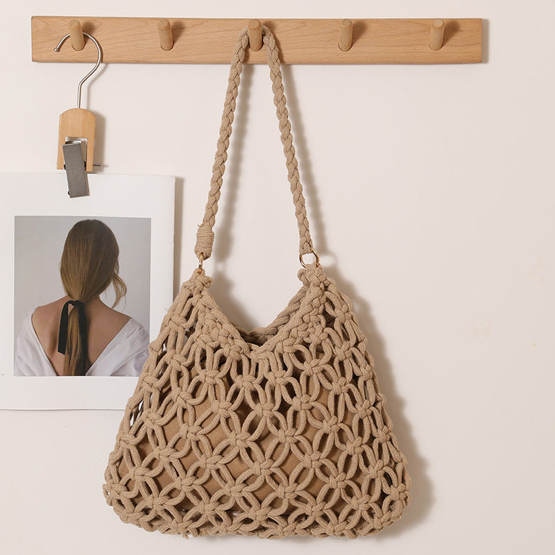 Handmade Macrame Shoulder Bag Bowlift