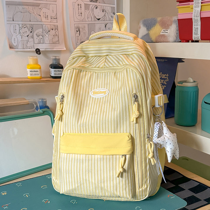 Stylish Striped Backpack Bowlift