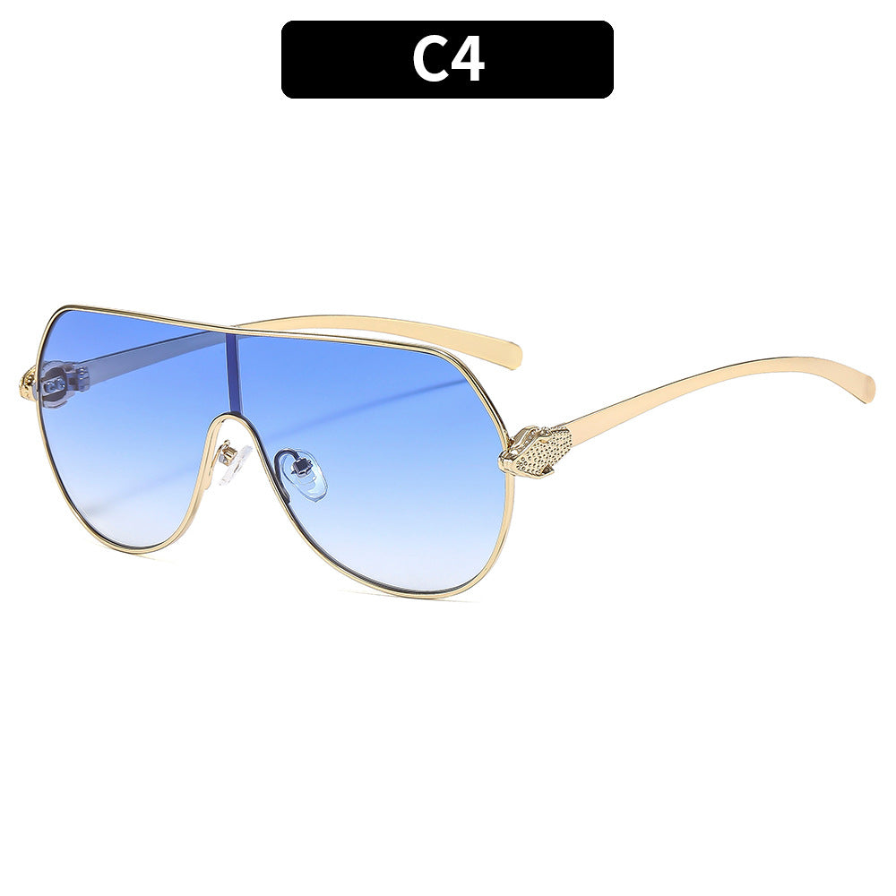 Elegant Look Stylish Oversized Shield Sunglasses