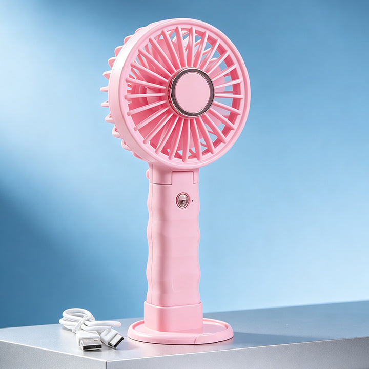Ladies Portable Handheld Fan Bowlift