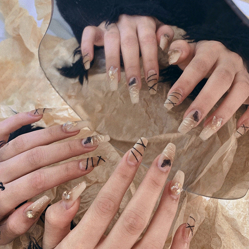 Artful Nail Extensions with Modern Graphics Bowlift