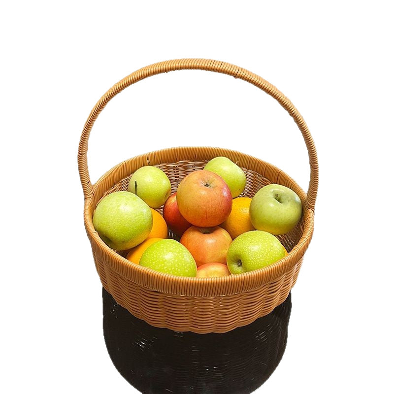 Handwoven Natural Decorative Basket Bowlift