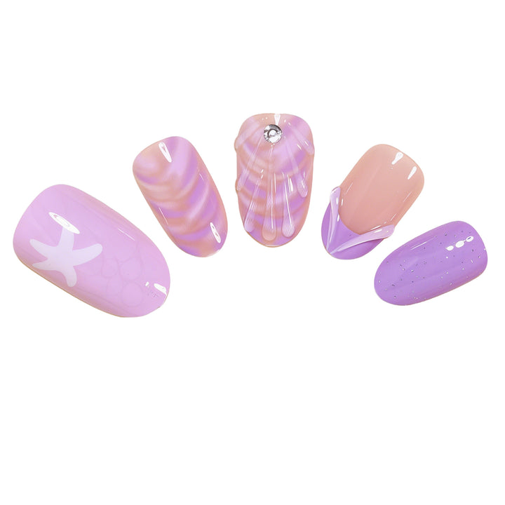 Ocean-Inspired Nail Art Set Bowlift