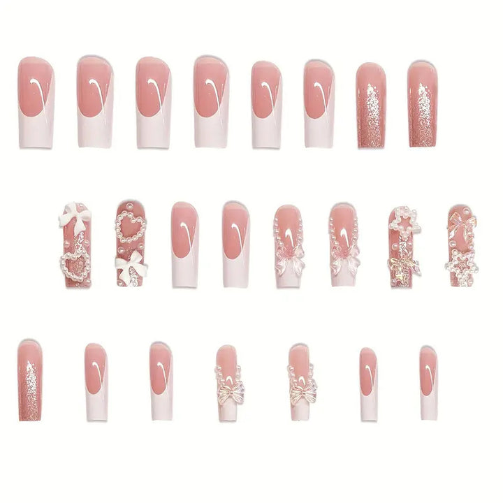Decorative Press-On Nail Art Set Bowlift 1787368911