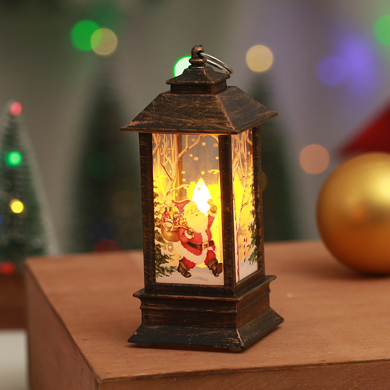 Nostalgic Christmas lantern with LED light Bowlift