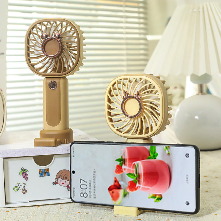Women's Portable Mini Fan with Adjustable Tilt Angle Bowlift
